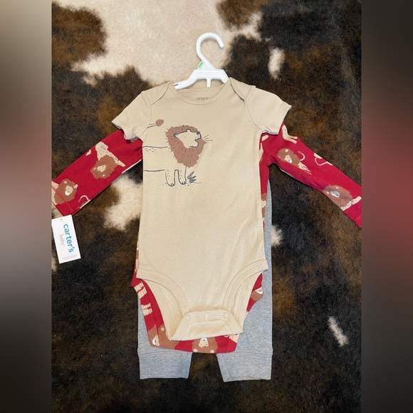 Carters 3-piece Lion Onesie and Pant Set - Picture 1 of 3